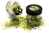 PaintGlow Biodegradable Chunky Glitters - Face jewels - Glitters gezicht - Festival make up - Biologisch afbreekbaar - Gold dust