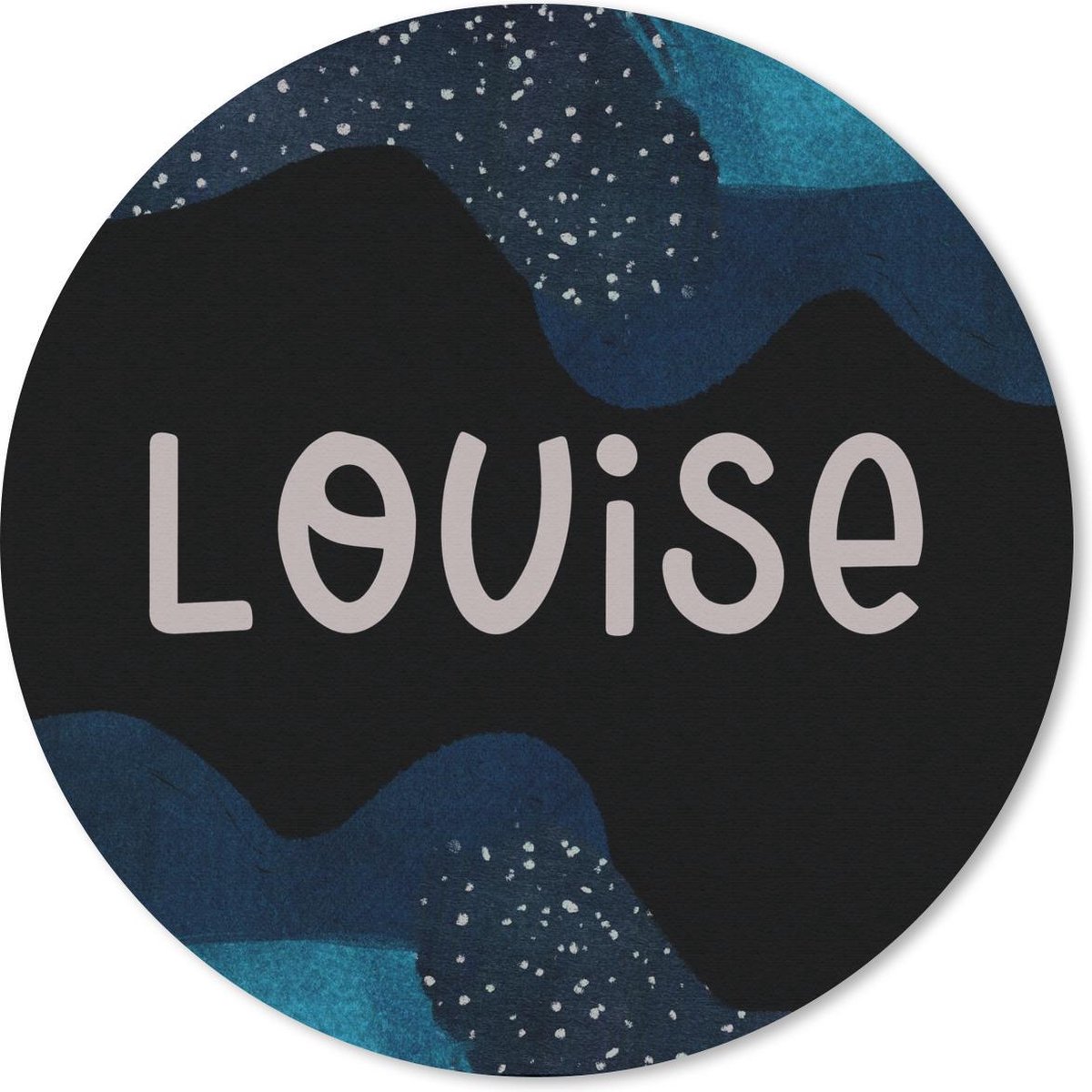 Muismat rond 30x30 cm - Mousepad Louise - Pastel - Meisje - Ronde muismatten