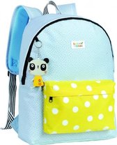 rugzak Panda meisjes 41 x 31 cm polyester blauw