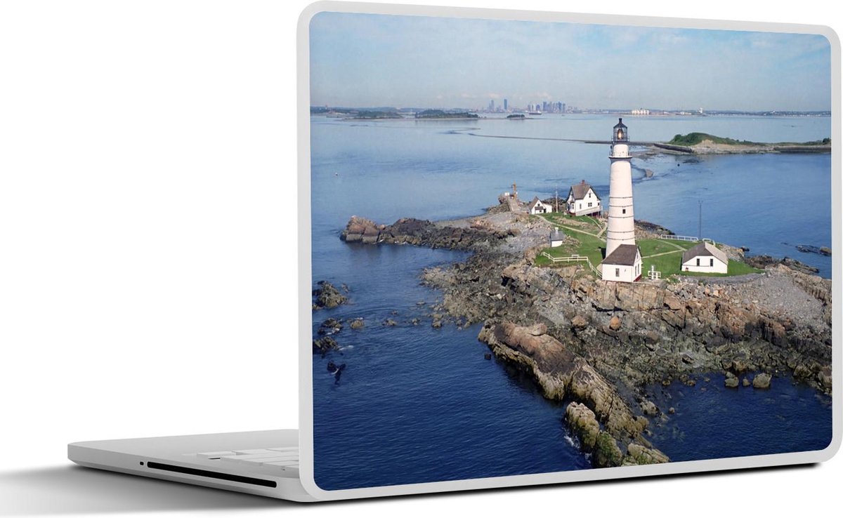 Afbeelding van product SleevesAndCases  Laptop sticker - 17.3 inch - Boston Light - Eiland - Verenigde Staten
