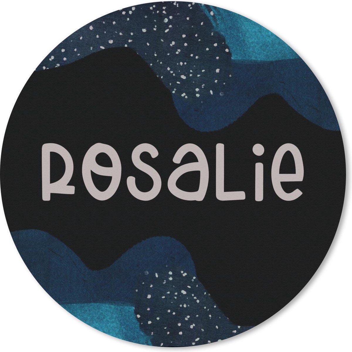 Muismat rond 30x30 cm - Mousepad Rosalie - Pastel - Meisje - Ronde muismatten