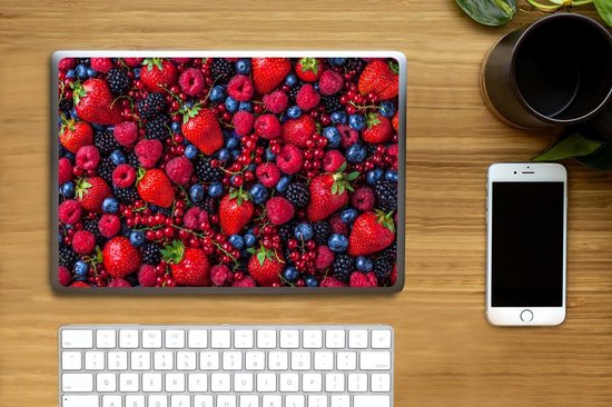 Sticker ordinateur portable - 14 pouces - Fruit - Forêt - Fraise
