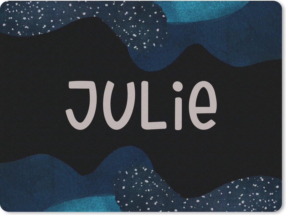 Muismat Groot - Julie - Pastel - Meisje - 40x30 cm - Mousepad - Muismat