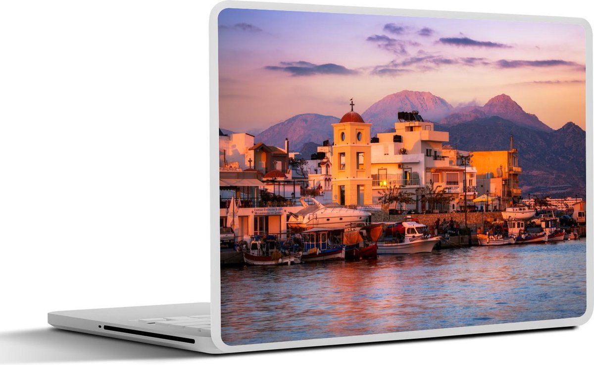 Laptop sticker - 15.6 inch - Kreta - Griekenland - Boten - 36x27,5cm - Laptopstickers - Laptop skin - Cover