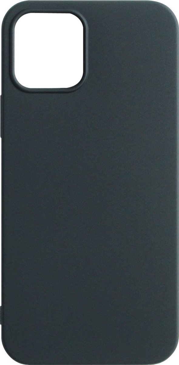 Geschikt voor iPhone 13 Hoesje - Zwart Siliconen Case