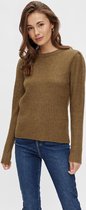 Pieces Trui Pcfiji Ls O-neck Knit 17115683 Otter Dames Maat - M