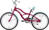 Bikestar, Cruiser kinderfiets, 20 inch, lila
