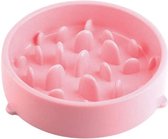 Anti Schrokbak Hond | Voerbak Hond | Slow Feeder | Roze