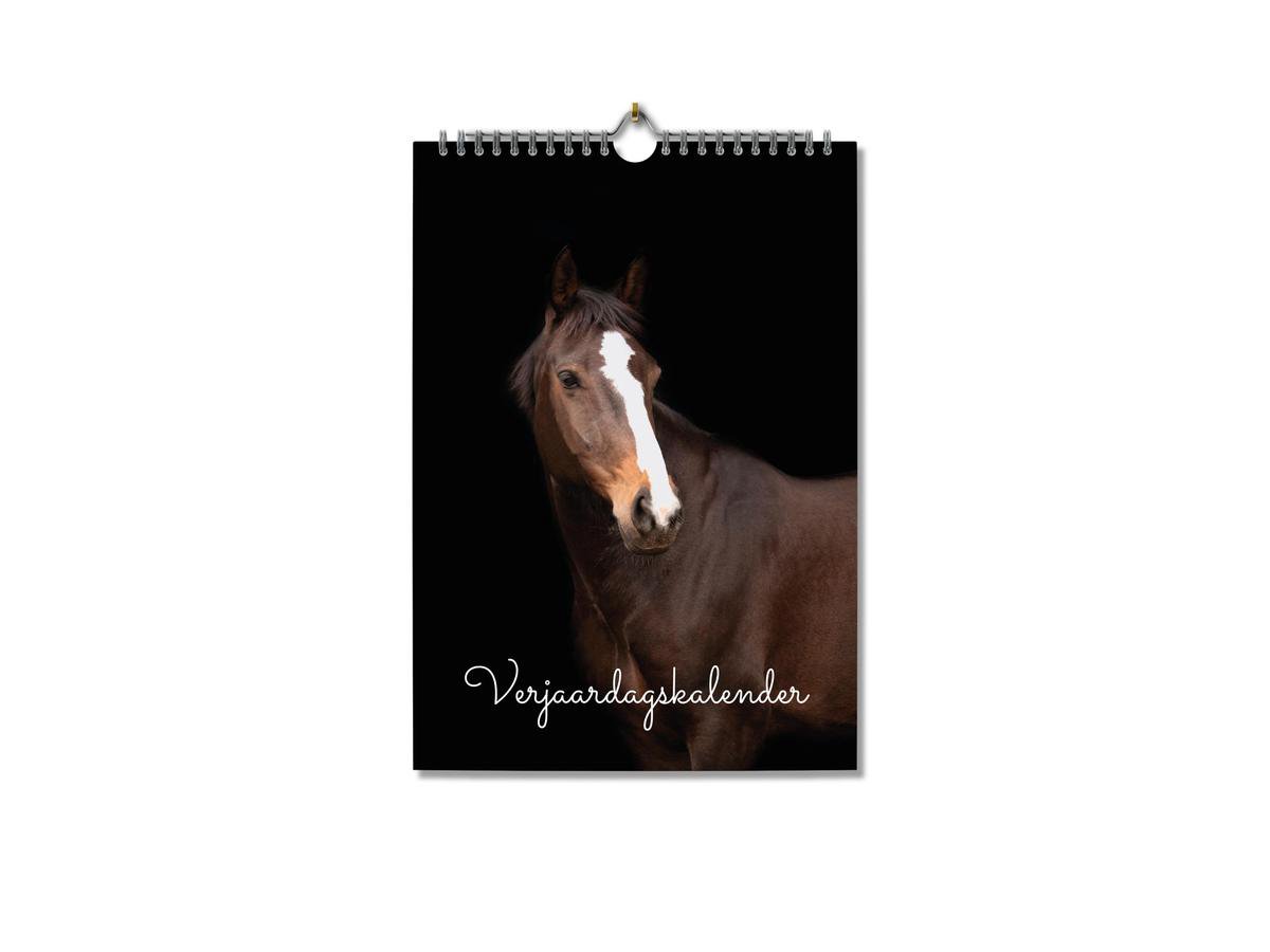 Editoo Paarden Liefde - Verjaardagskalender - A4 - 13 pagina's