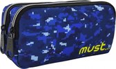 etui Army 20 x 6 x 9 cm polyester blauw