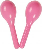 maracas 11 cm roze