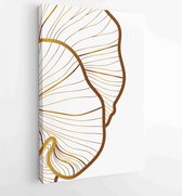 Canvas schilderij - Design for packaging design, social media post, cover, banner, Wall arts, Gold geometric pattern design vector 2 -    – 1813369864 - 80*60 Vertical