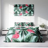 Nice Dreams - Dekbedovertrek - Flamingo - 2-persoons 200 x 220 cm