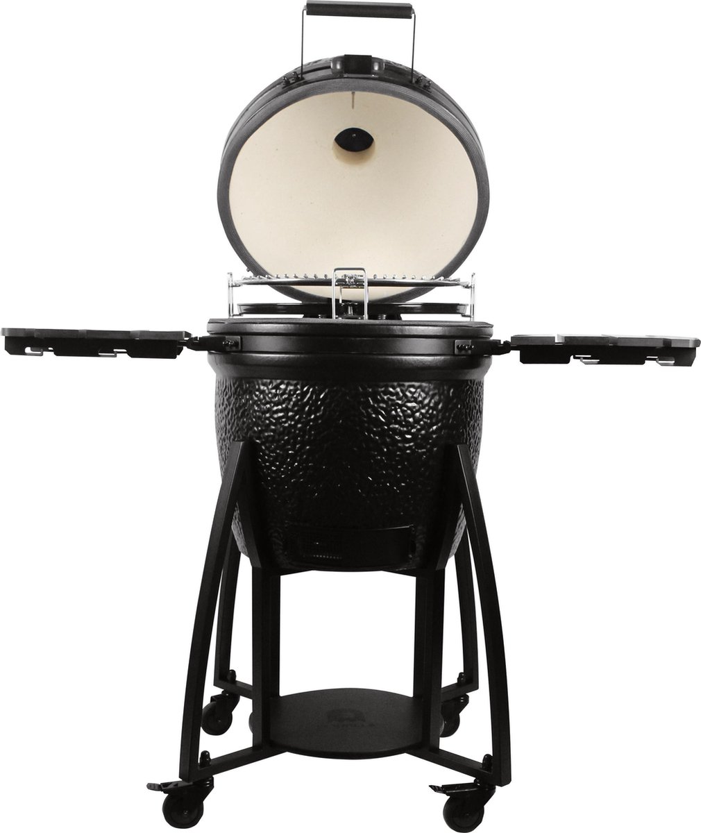 iQ Grills kamado - Barbecue - 21 inch - inclusief 17 accessoires - Pirate Black - Zwart