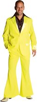 Jaren 80 & 90 Kostuum | Fluor Geel Saturday Night Boogie Night | Man | Small | Carnaval kostuum | Verkleedkleding