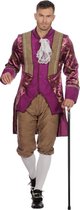 Wilbers - Koning Prins & Adel Kostuum - Paarse Prins Adel Markies Victor De La Louvre - Man - paars - Maat 50 - Carnavalskleding - Verkleedkleding