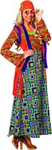Hippie Kostuum | Hippie Met Hallucinerend Patroon | Vrouw | Maat 46 | Carnaval kostuum | Verkleedkleding
