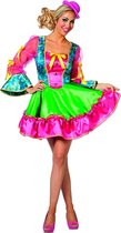 Wilbers - Clown & Nar Kostuum - Clown Circus Ringling - Vrouw - multicolor - Maat 44 - Bierfeest - Verkleedkleding