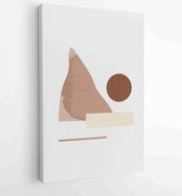 Canvas schilderij - Abstract organic shape Art design for poster, print, cover, wallpaper, Minimal and natural wall art. Vector illustration. 2 -    – 1833926551 - 40-30 Vertical