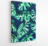 Canvas schilderij - Hand drawn green botanical design. -  1510492289 - 40-30 Vertical