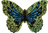 mini-vlieger met touw Vlinder 10 cm groen