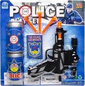 speelgoedpistool Police Play Set junior zwart 7-delig