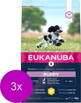 Eukanuba Growing Puppy Medium Breed Kip - Hondenvoer - 3 x 3 kg