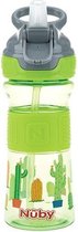 Flip-It Beker met Zachte Tuit 360ml groen/grijs 3jaar+