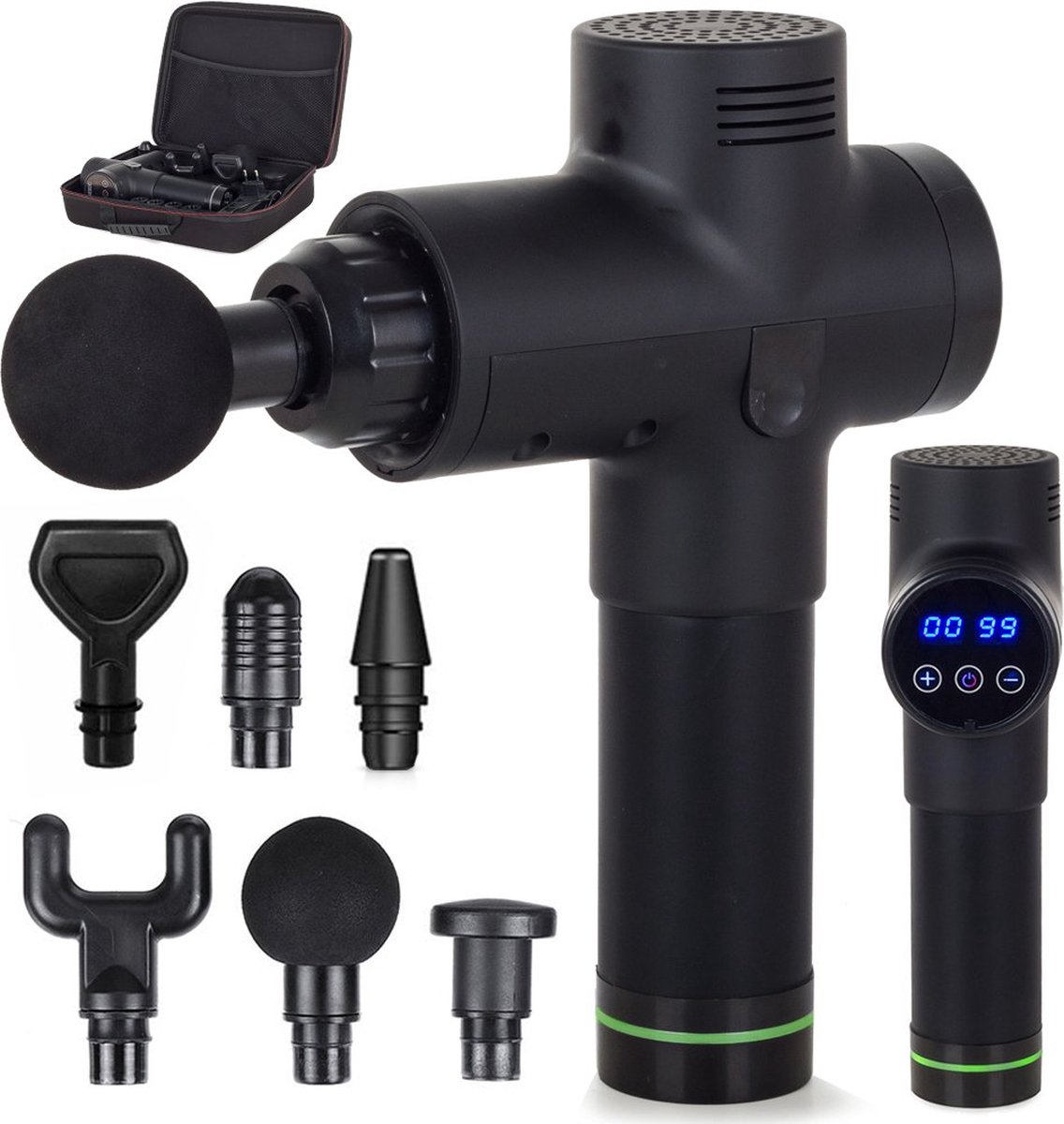 Professionele Massage Gun met 30 Snelheden - Oplaadbaar - - afbeelding 2