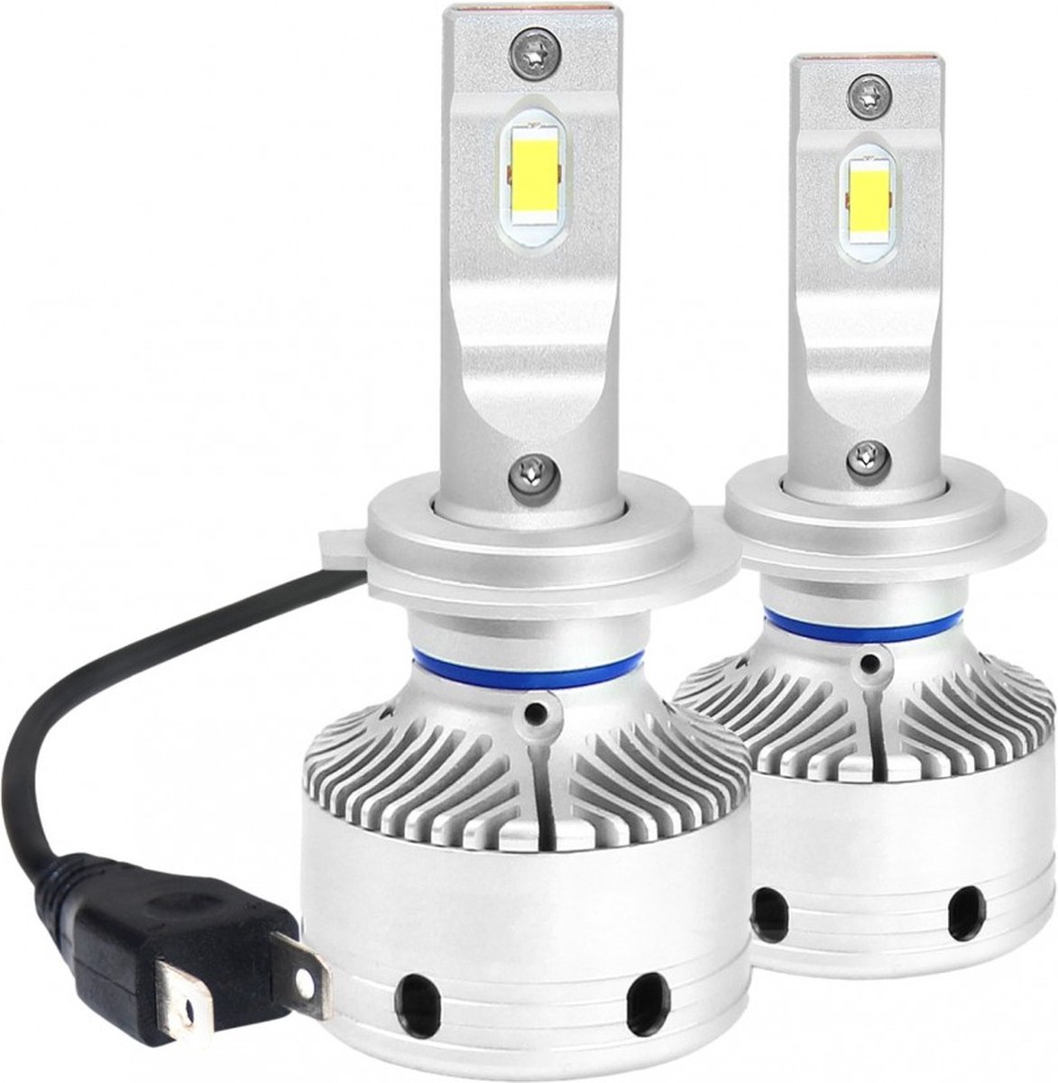 H7 koplamp set | 2x 2-SMD LED daglichtwit 6000K - 12000 Lm/stuk | CAN-BUS 12V - 24V DC