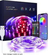 SKAJ Led Light Strip 5 Meter Met Wifi - RGB - met Afstandsbediening