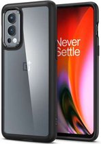 Geschikt voor Spigen Ultra Hybrid Case OnePlus Nord 2 5G - Zwart