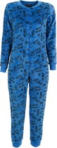 Outfitter jongens onesie fleece | MAAT 140 | Game | blauw