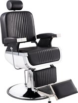 Hoogwaardige Barbierstoel - 360° Hydraulische - Barber Chair - Kappersstoel - Barbier Kapper Stoel Verstelbaar met Hoofdsteun - Duurzaam Kunstleer - Zwart