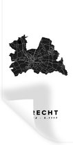 Stickers Stickers muraux - Utrecht - Pays- Nederland - Carte - Wit - 20x40 cm - Feuille adhésive