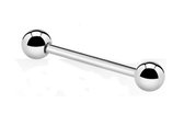 Titanium 8 mm barbell 1,2 met 3 mm bal. RH-Jewelry