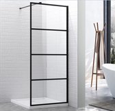 SaniDreams douchewand Z04-80x200cm inclusief doucherek en raamwisser