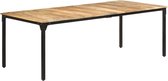 Eettafel 220x100x76 cm ruw mangohout