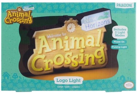 Paladone Animal Crossing Logo Light - Tafellamp - Nachtlamp - 23 x 16 x 5  cm | bol