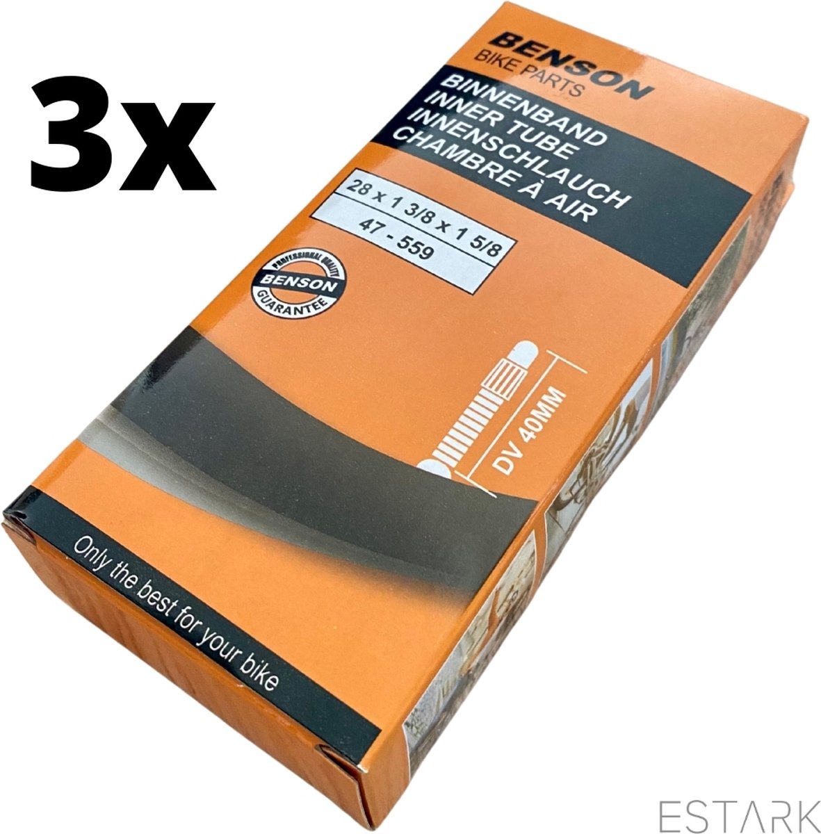 ESTARK Binnenband 28 inch Set van Drie - 3 x Binnenband 28 inch / 28