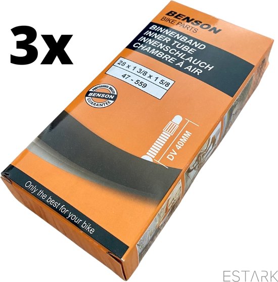 Gezichtsvermogen Verfijning Schuldig ESTARK Binnenband 28 inch Set van Drie - 3 x Binnenband 28 inch / 28" voor  de Fiets /... | bol.com