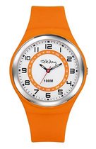 Tekday-Analoog horloge-Oranje-Waterdicht-Silicone band-Fijn draagcomfort
