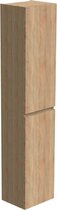 Thebalux Nuance Hoge Kast Links 35x35x165 cm Natural Oak