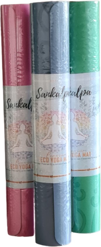 Sankalpa Premium PU Yoga Mat Tapis de Yoga antiderapant Tapis de Fitness Tapis. bol