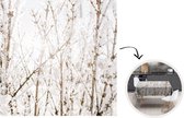 Tafelkleed - Tafellaken - 150x150 cm - Winter - Takken - IJs - Binnen en Buiten