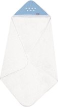 Don Algodon Badcape Junior 100 X 100 Cm Katoen Wit/blauw