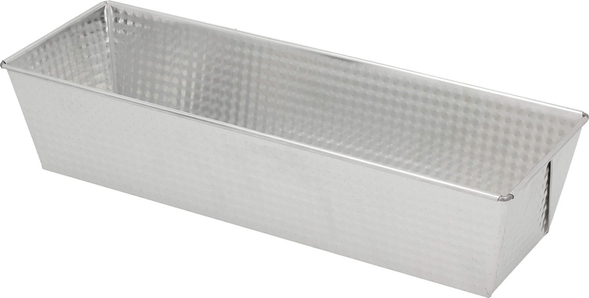 Inmet cakevorm of brood bakvorm 35 x 12 x 8 cm - Te gebruiken voor hartig en zoet - Zilver