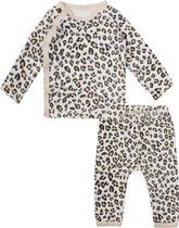 Claenen's pyjama baby cotton velvet Hearts Panther maat 62-68