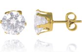 LGT Jewels Stud oorbellen Gold Edition Round-8mm