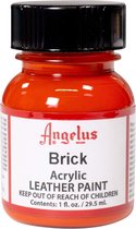 Angelus Leather Acrylic Paint - textielverf voor leren stoffen - acrylbasis - Brick Orange - 29,5ml